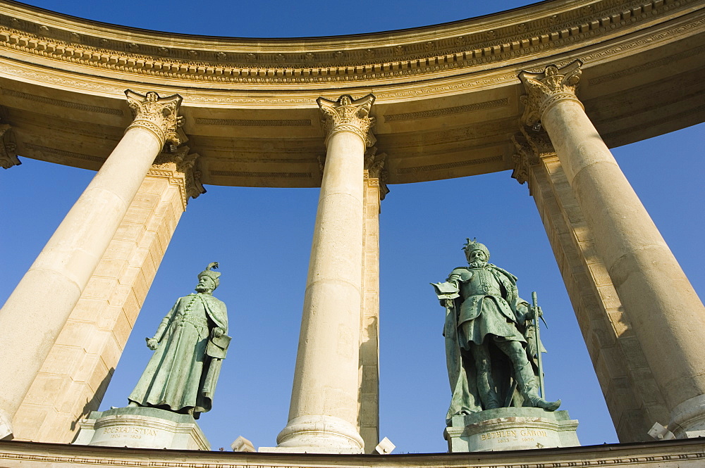 Colonnade, Heroes Square, Budapest, Hungary, Europe