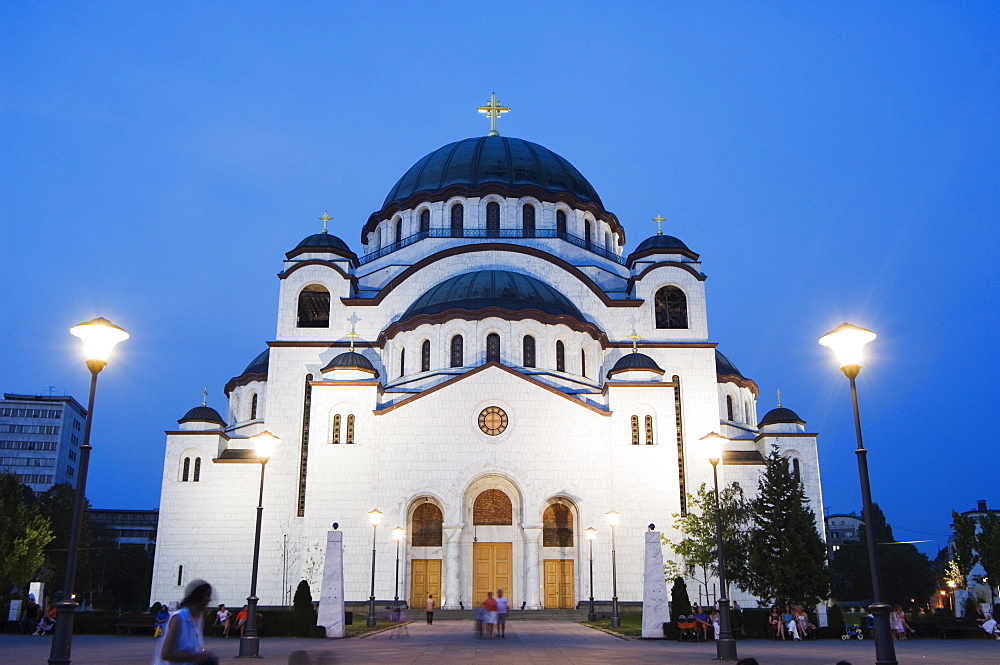 St. Sava Orthodox Church, dating from 1935, biggest Orthodox Church in the world, Belgrade, Serbia, Europe