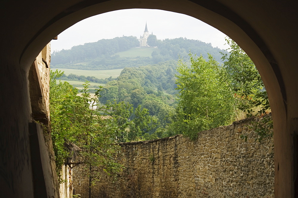 Hilltop neo-Gothic church of Marianska Hora, Old Town, Levoca, Slovakia, Europe