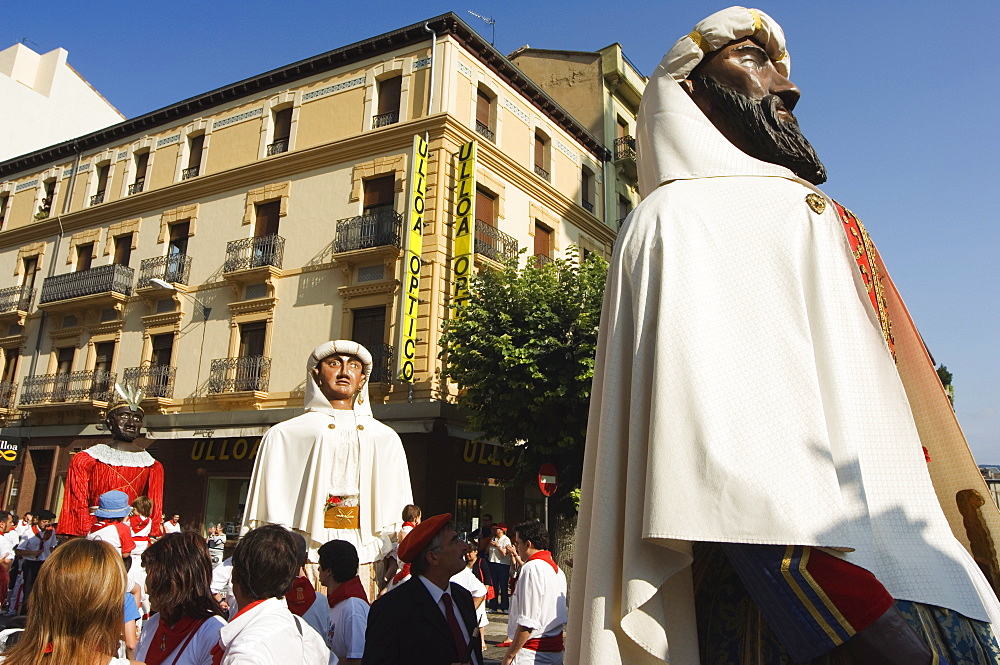 Giants and Big Heads Parade during San Fermin, Running of the Bulls Festival, Pamplona, Navarra, Euskadi, Spain