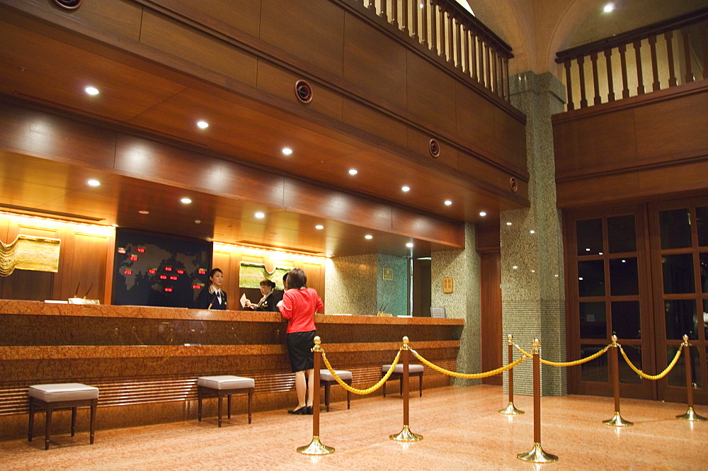 Reception area of Hotel Okura, Kyoto, Honshu Island, Japan, Asia