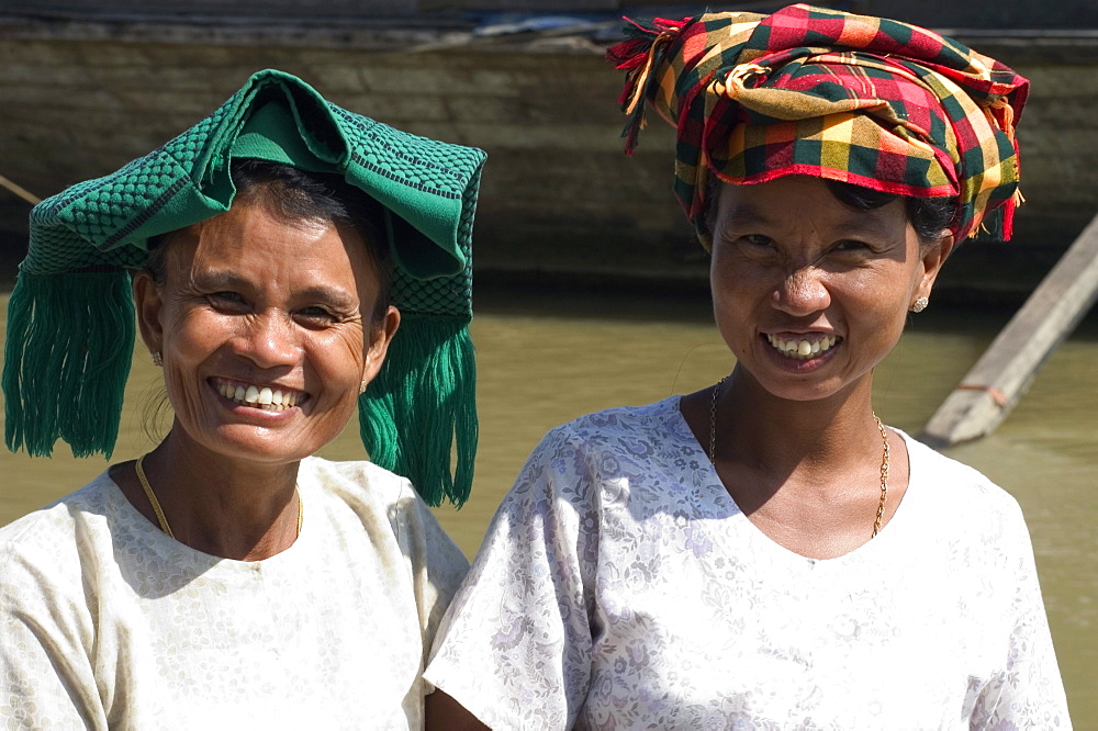 Local women, Mingun, Mandalay district, Myanmar (Burma), Asia