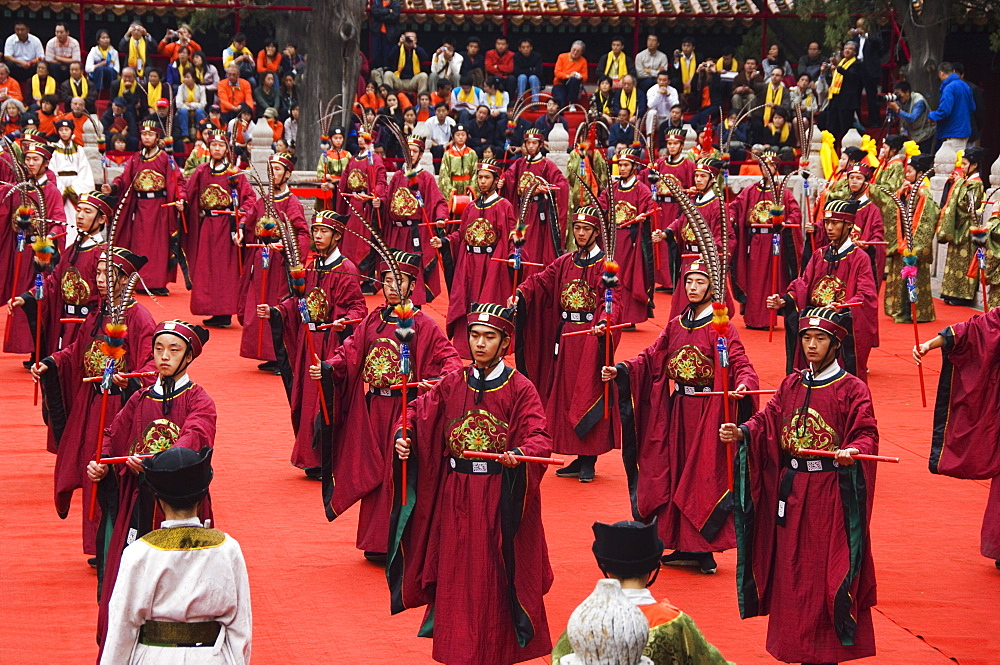 International Confucius Cultural Festival, Qufu City, birthplace of Confucius the great philosopher politician and educator of the 6th to 5th centuries BC, UNESCO World Heritage Site, Shandong Province, China, Asia