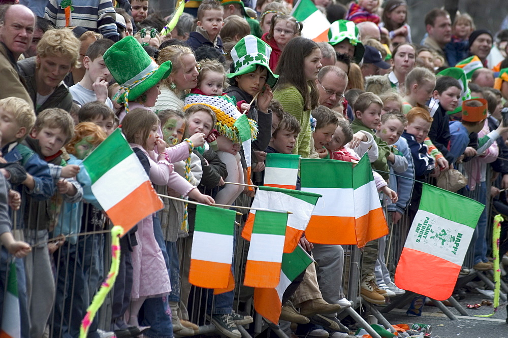 St. Patrick's Day Parade celebrations, Dublin, Republic of Ireland (Eire), Europe