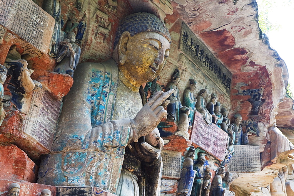 Dazu Buddhist rock sculptures, UNESCO World Heritage Site, Chongqing Municipality, China, Asia