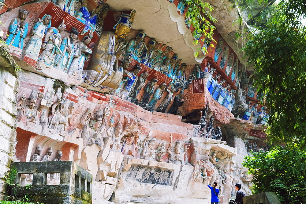 Dazu Buddhist rock sculptures, UNESCO World Heritage Site, Chongqing Municipality, China, Asia