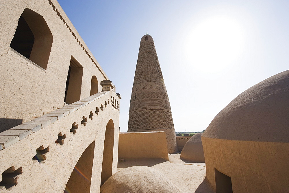 Emin Minaret, Turpan on the Silk Route, UNESCO World Heritage Site, Xinjiang Province, China, Asia