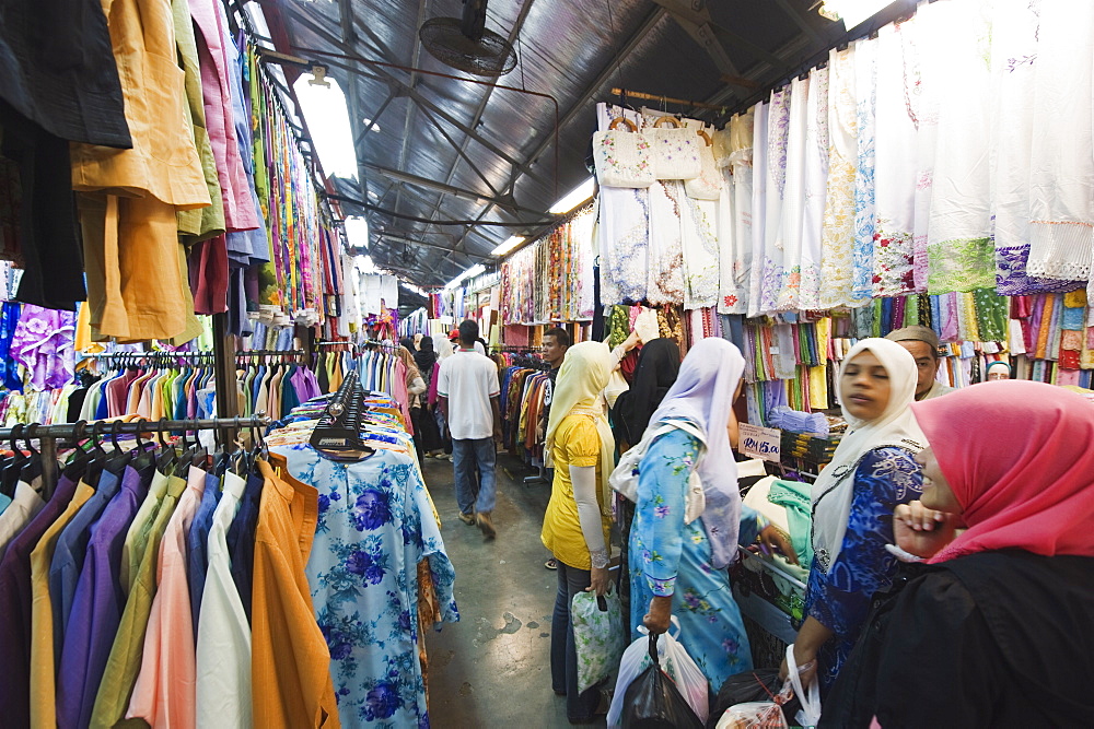 Indian silk market, Georgetown, Penang, Malaysia, Southeast Asia, Asia