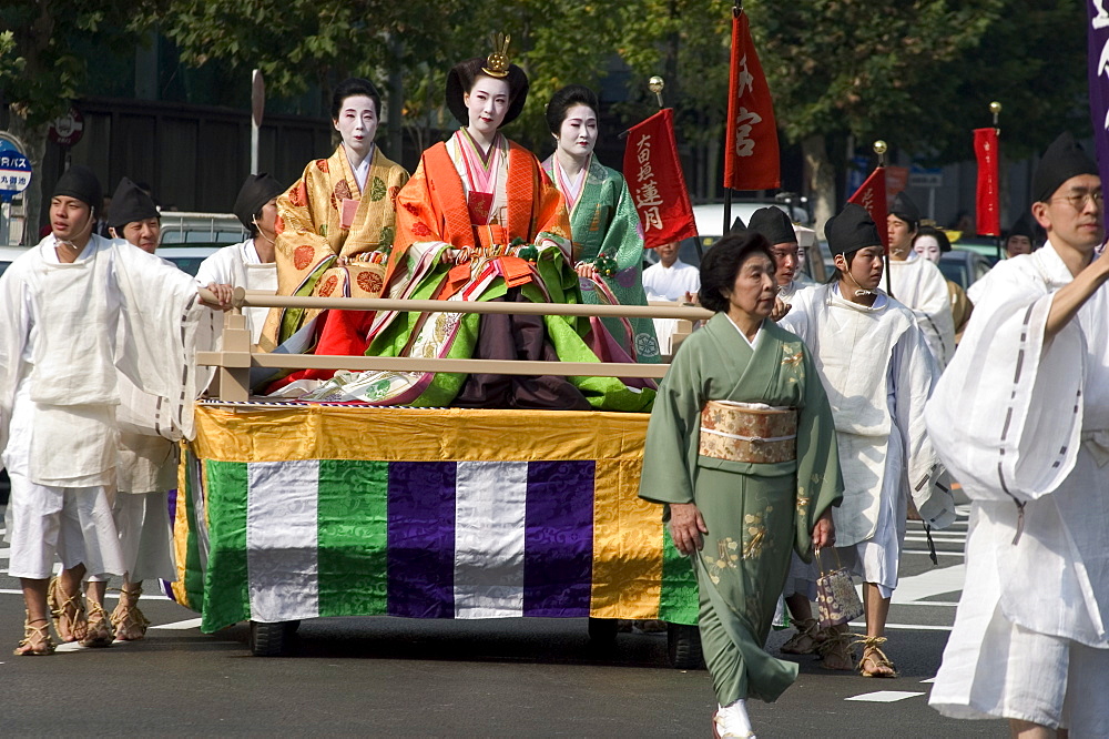 Jidai Matsuri, Festival of the Ages, procession, Kyoto city, Honshu, Japan, Asia