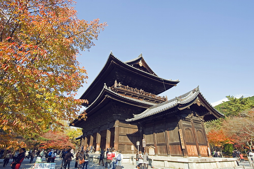 Main gate of Nanzen ji (Nanzenji) Temple, Kyoto, Japan, Asia