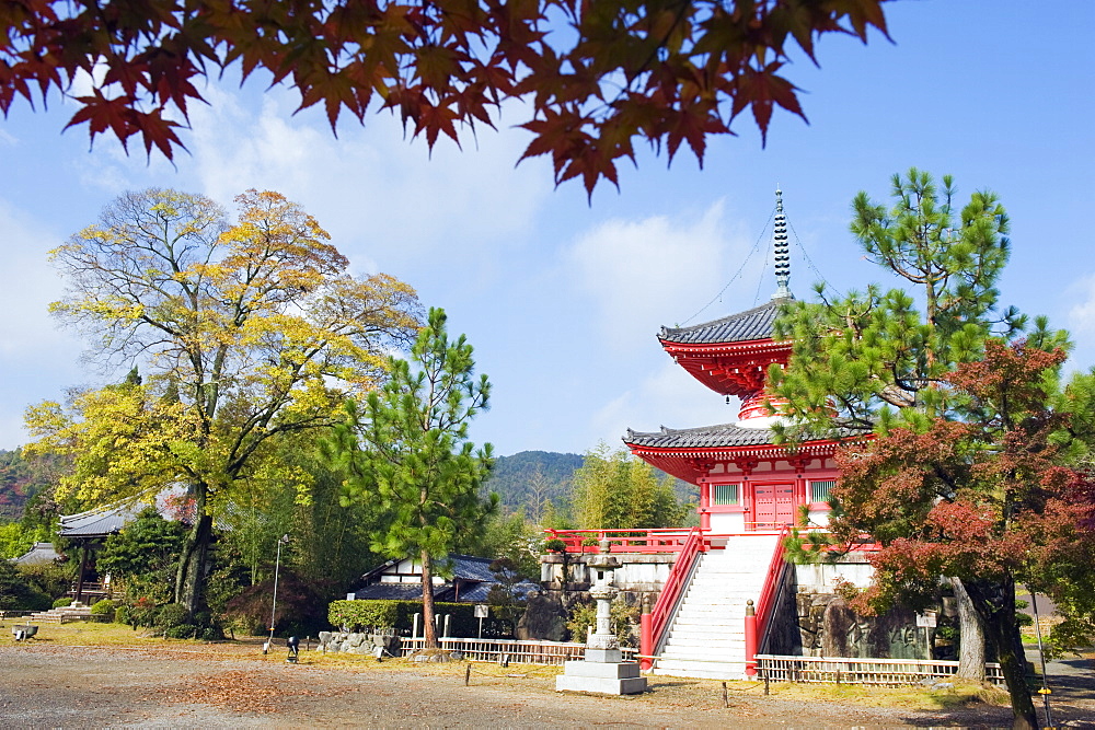 Daikaku ji (Daikakuji) Temple, dating from 876, Sagano area, Kyoto, Japan, Asia