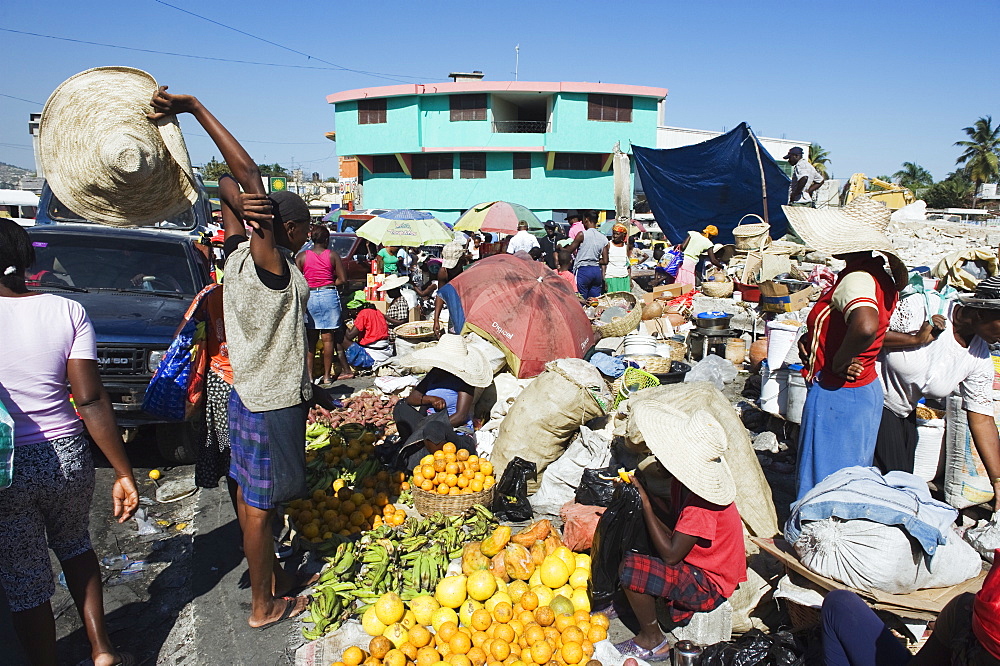 Street market, Port au Prince, Haiti, West Indies, Caribbean, Central America