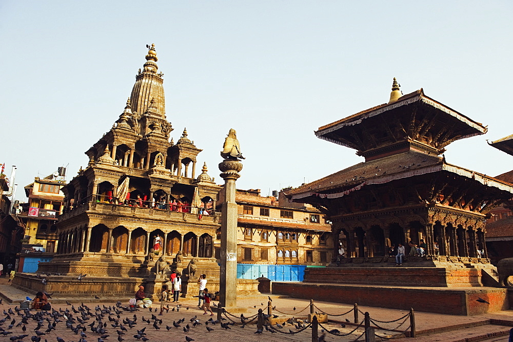 Krishna Mandir, a 7th century Hindu temple, UNESCO World Heritage Dite, Durbar Square, Patan, Kathmandu Valley, Nepal, Asia