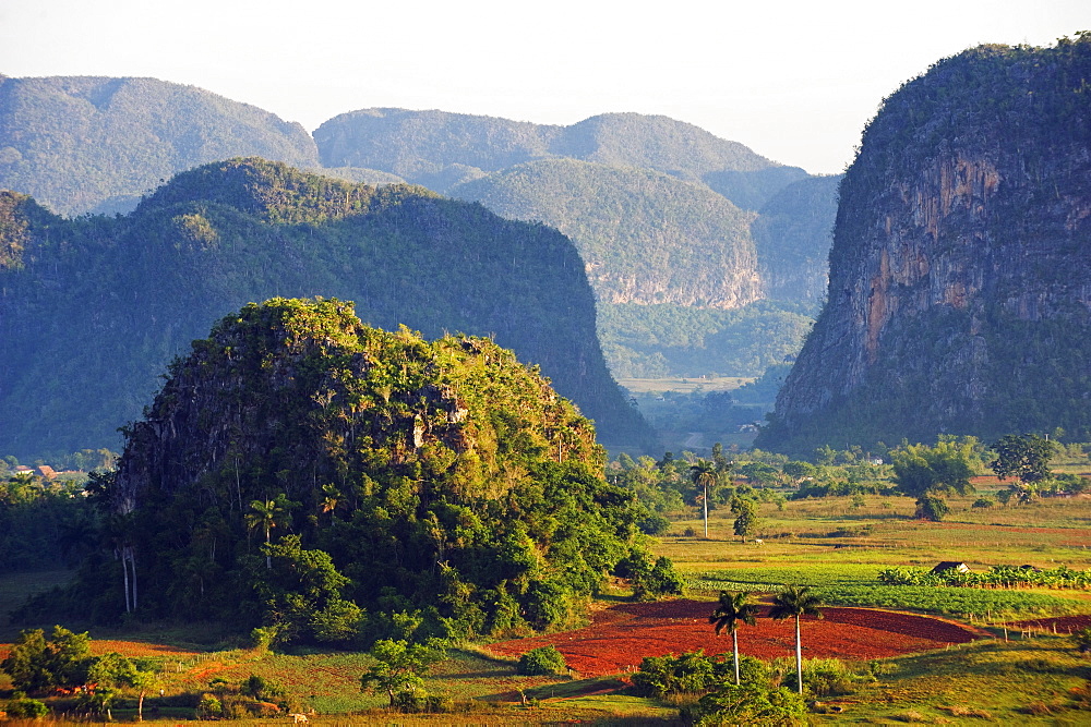 Mountains in the Vinales Valley, UNESCO World Heritage Site, Cuba, West Indies, Caribbean, Central America