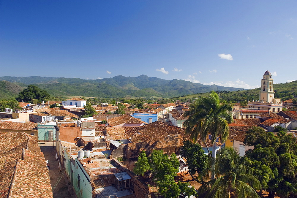 Bell tower of Museo Nacional de la Lucha Contra Bandidos, Trinidad, UNESCO World Heritage Site, Cuba, West Indies, Caribbean, Central America