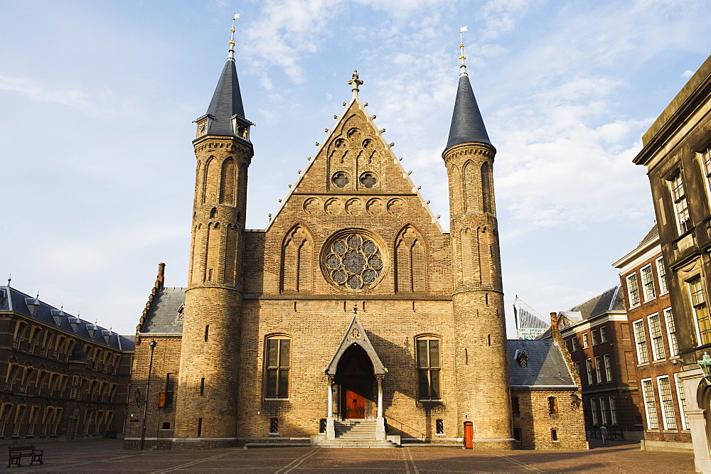 Church in Binnenhof courtyard, Den Haag (The Hague), Netherlands, Europe