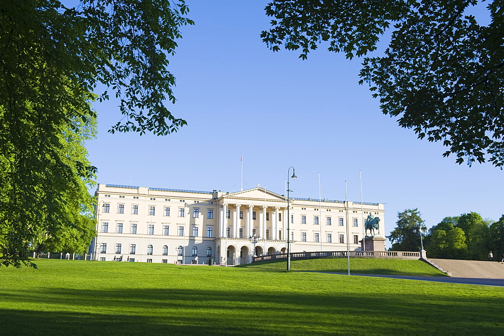 Det Kongelige Slott (Royal Palace), Oslo, Norway, Scandinavia, Europe