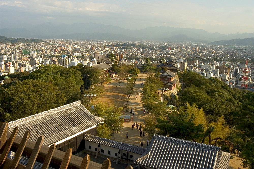 Matsuyama castle, Matsuyama city, Shikoku, Japan, Asia