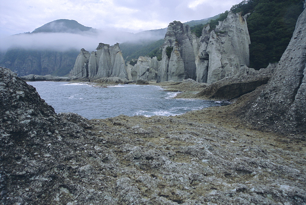 Hotokegaura cliffs, Shimokita peninsula, Aomori, Japan