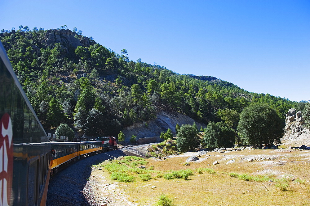 El Chepe railway journey through Barranca del Cobre (Copper Canyon), Chihuahua state, Mexico, North America