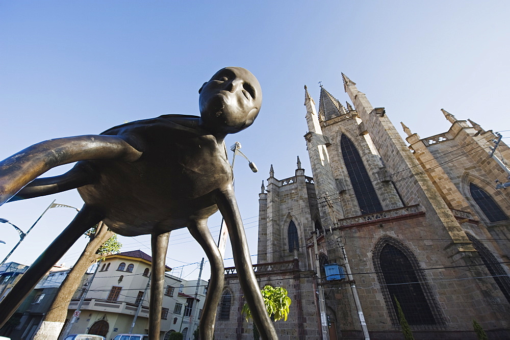 Modern art sculpture, Guadalajara, Mexico, North America