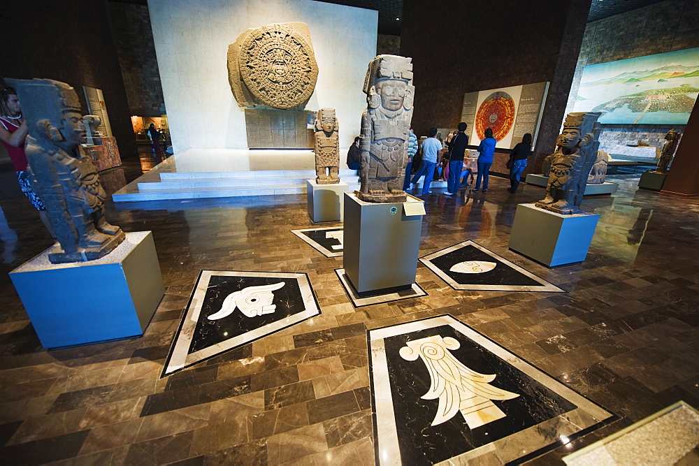 Aztec history, Museo Nacional de Antropologia (Anthropology Museum), District Federal, Mexico City, Mexico, North America