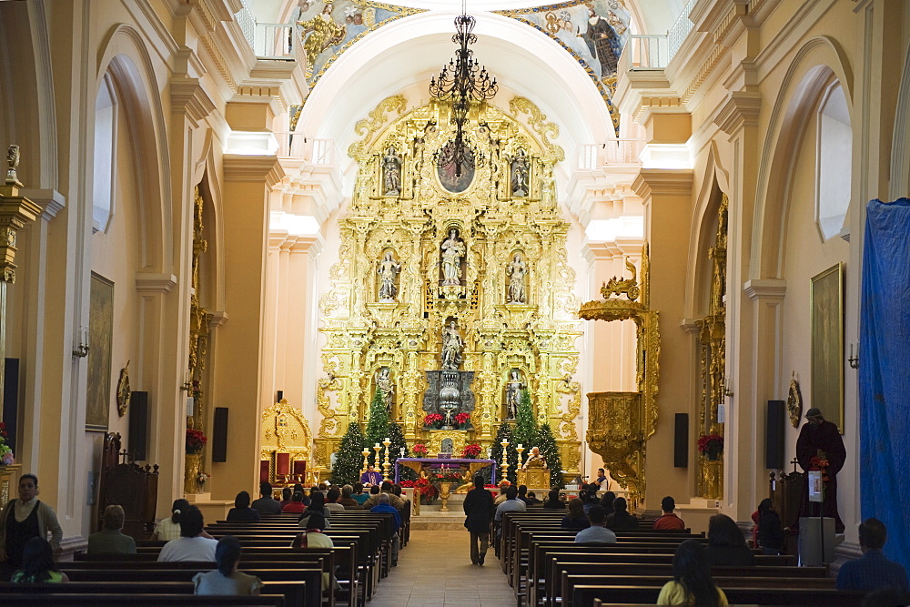 Interior of the 18th century Cathedral, Tegucigalpa, Honduras, Central America