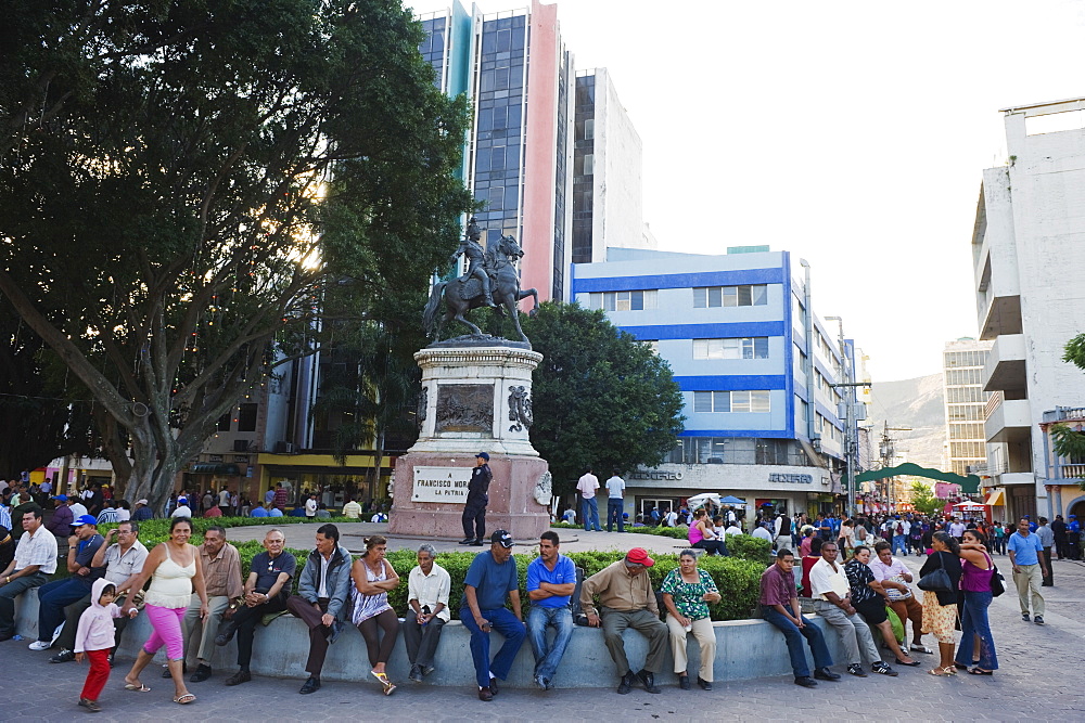 Equestrian statue of Franscisco Morazan, Plaza Morazan,  Tegucigalpa, Honduras, Central America