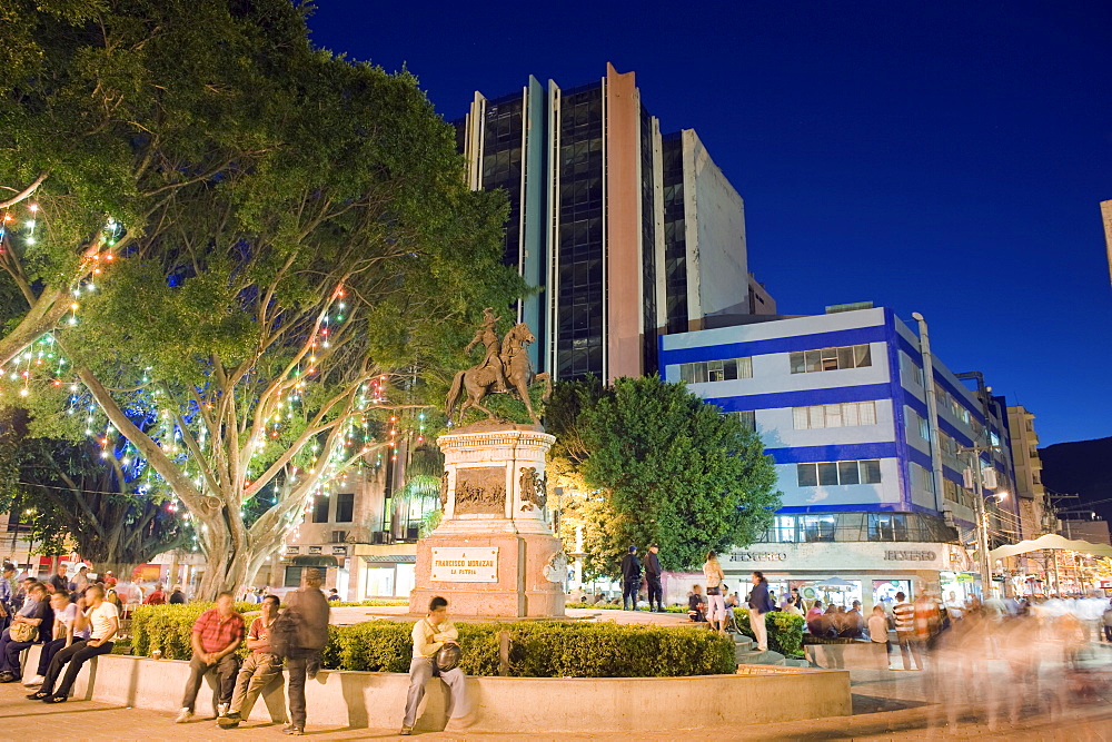 Equestrian statue of Franscisco Morazan, Plaza Morazan,  Tegucigalpa, Honduras, Central America