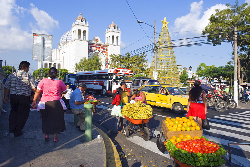 Street market, San Salvador, El Salvador, Central America