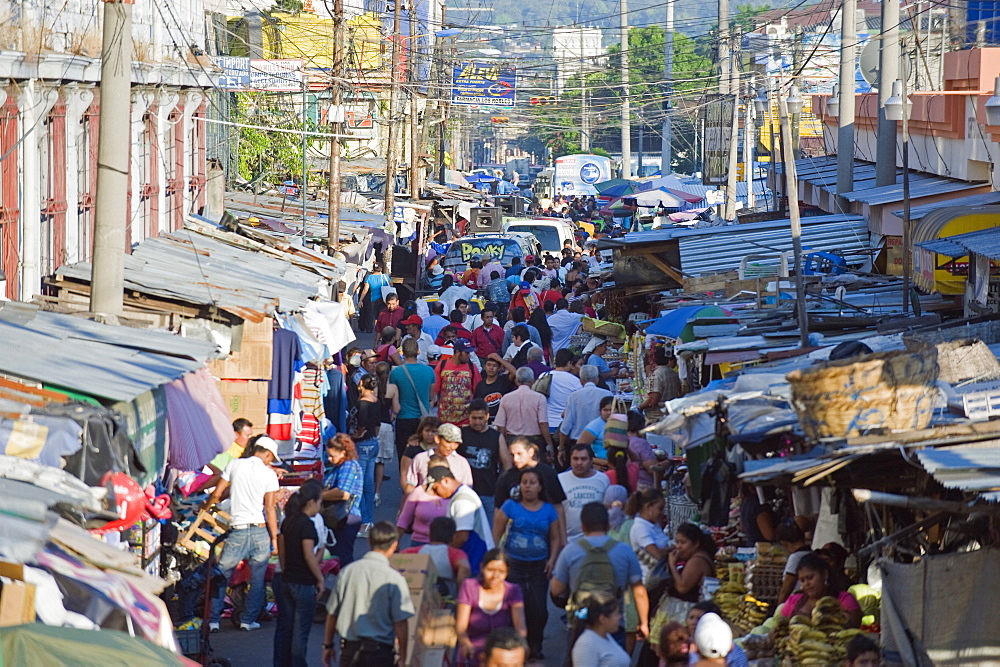 Street market, San Salvador, El Salvador, Central America