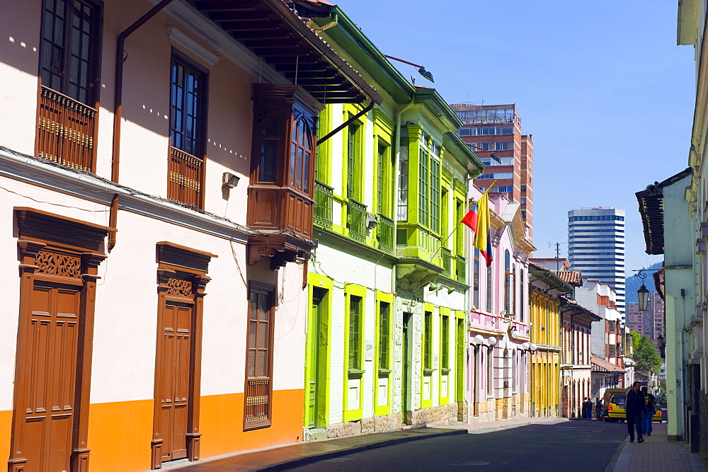 Colourful houses, Bogota, Colombia, South America