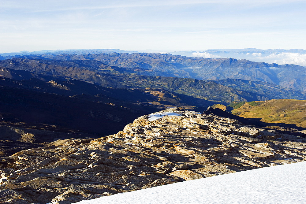 View from Ritacuba mountain, 5230m, El Cocuy National Park, Colombia, South America