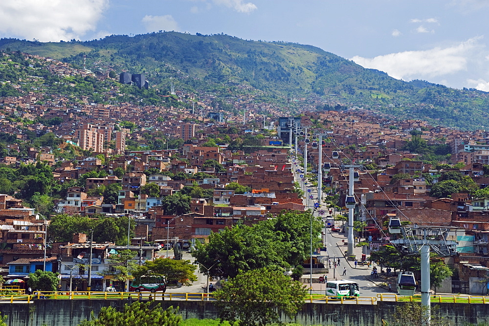 Metrocable gondola, Medellin, Colombia, South America