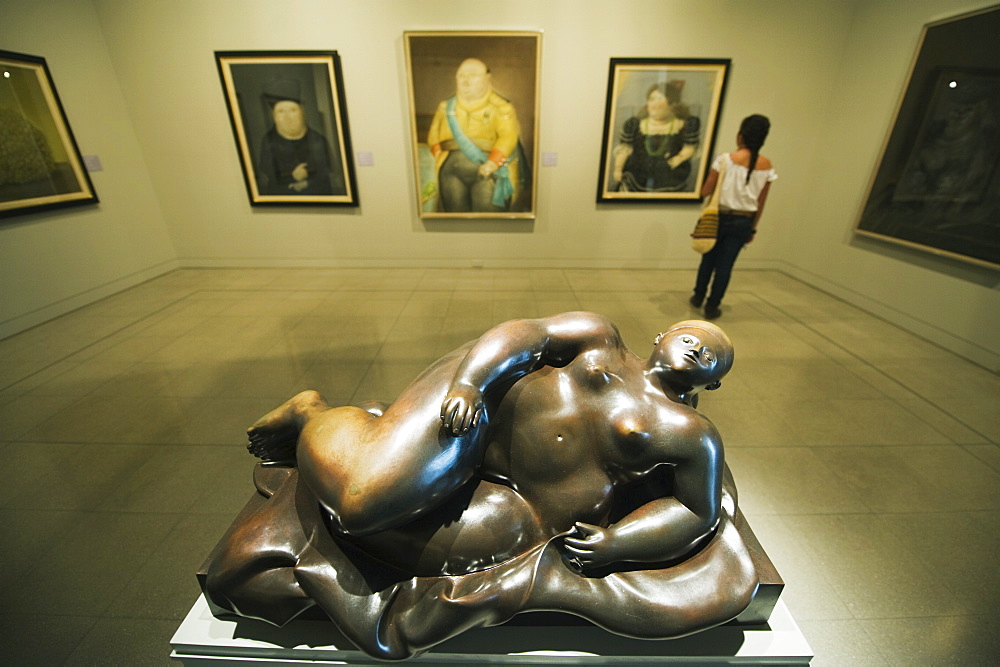 Sculpture and art work by Fernando Botero, Museo de Antioquia, Botero Museum, Medellin, Colombia, South America