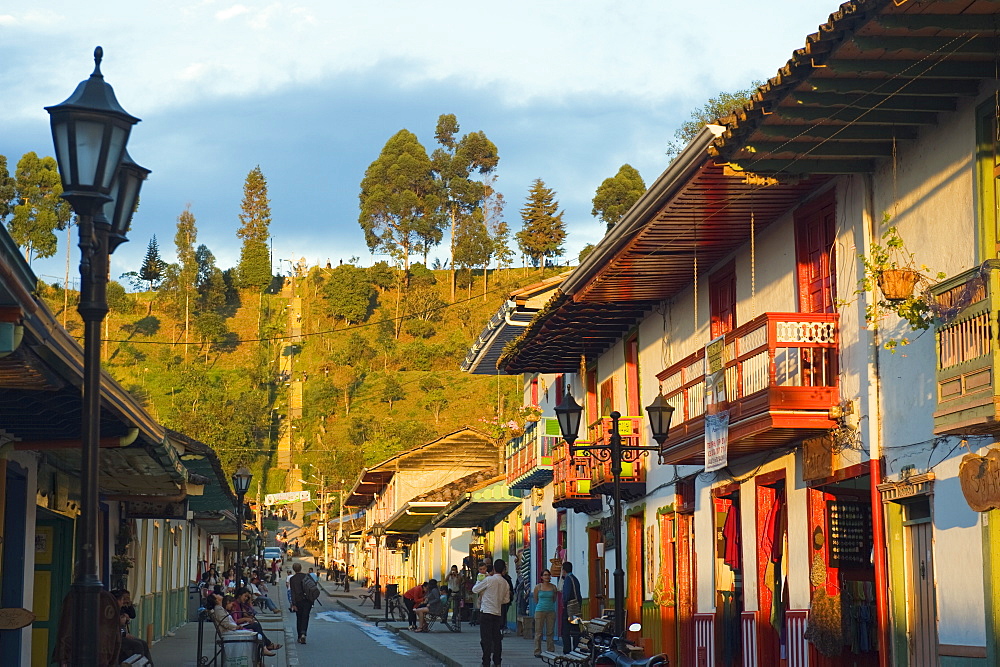 Colourful houses, Salento, Colombia, South America