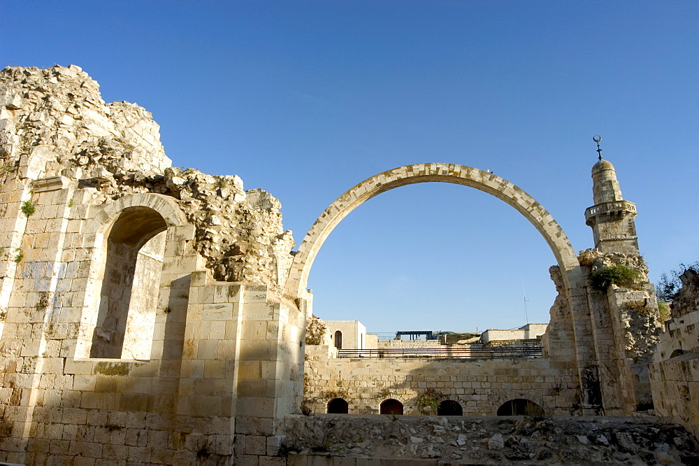 Arch of the Hurva Synagogue, Old Walled City, Jerusalem, Israel, Middle East