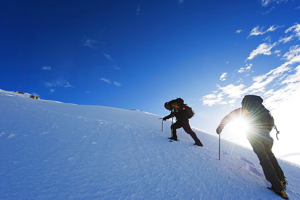 Climbers on El Misti volcano, 5822m, Arequipa, Peru, South America