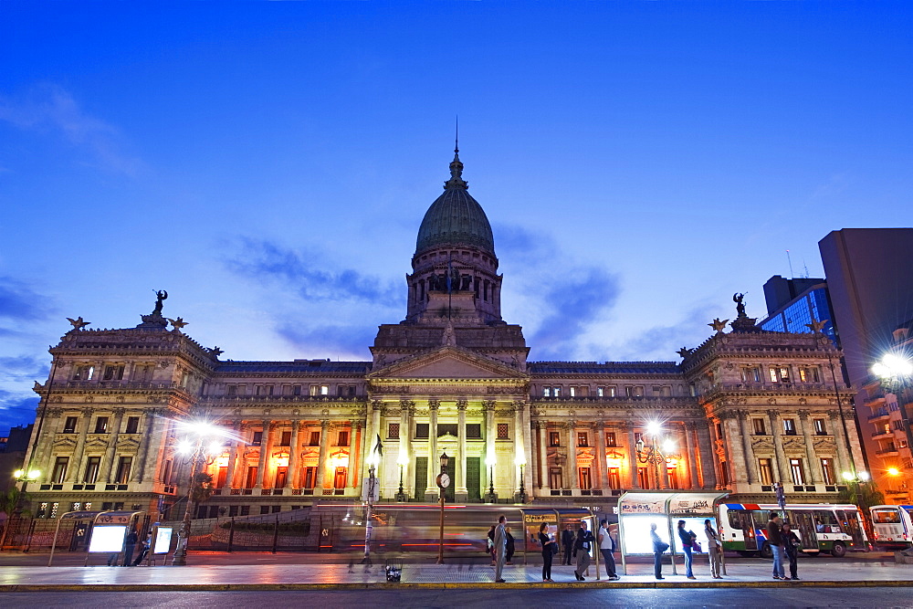 Palacio del Congreso (National Congress Building), Plaza del Congreso, Buenos Aires, Argentina, South America