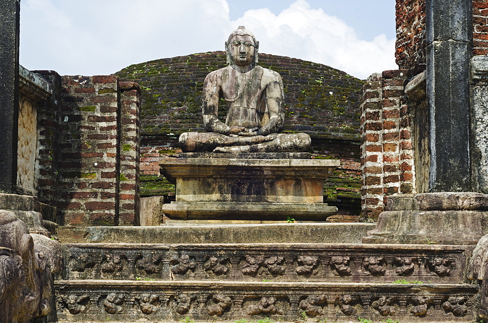 Vatadage, Quadrangle, Polonnaruwa, UNESCO World Heritage Site, North Central Province, Sri Lanka, Asia