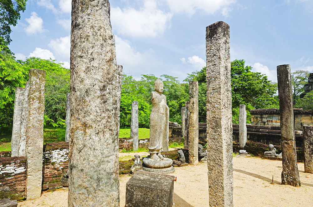 Vatadage, Quadrangle, Polonnaruwa, UNESCO World Heritage Site, North Central Province, Sri Lanka, Asia