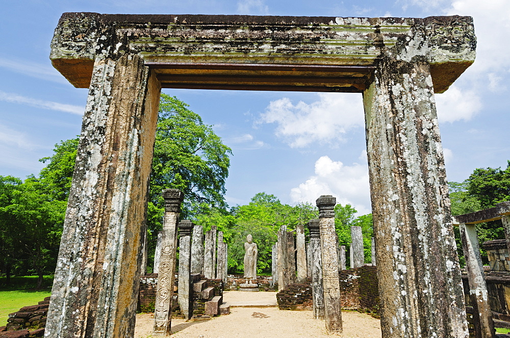 Vatadage, Quadrangle, Polonnaruwa, UNESCO World Heritage Site, North Central Province, Sri Lanka, Asia