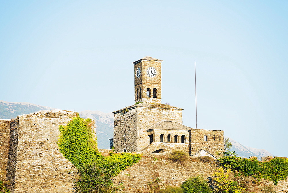 Castle, Gjirokaster, UNESCO World Heritage Site, Albania, Europe 