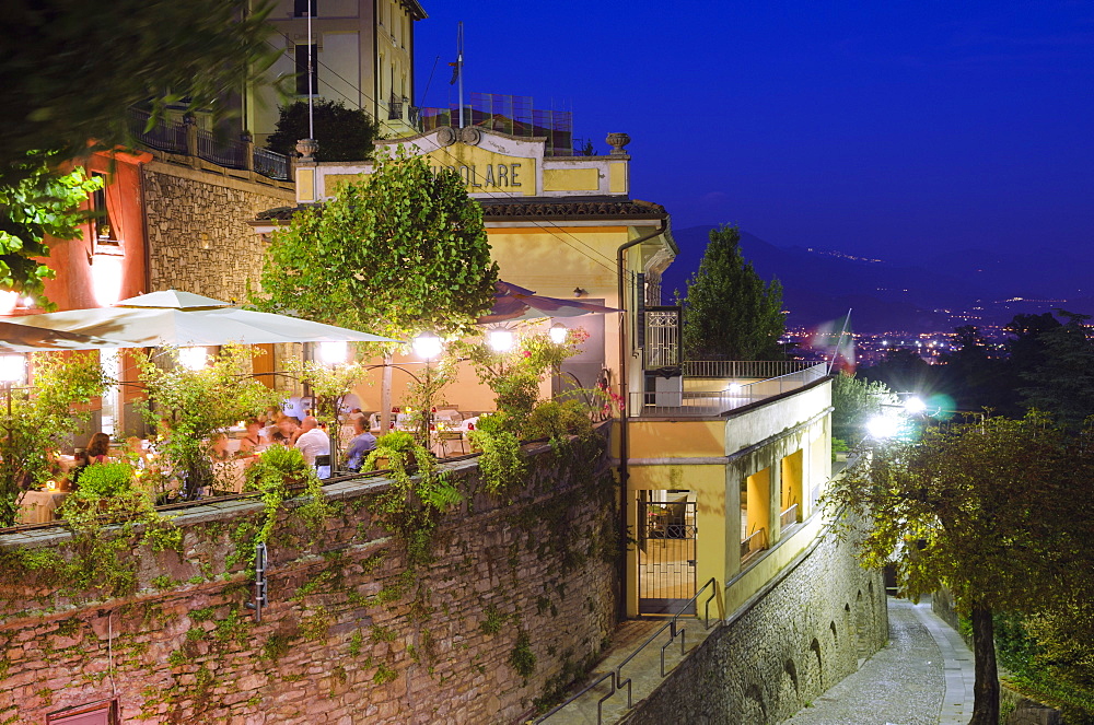 Restaurant in Bergamo, Lombardy, Italy, Europe 