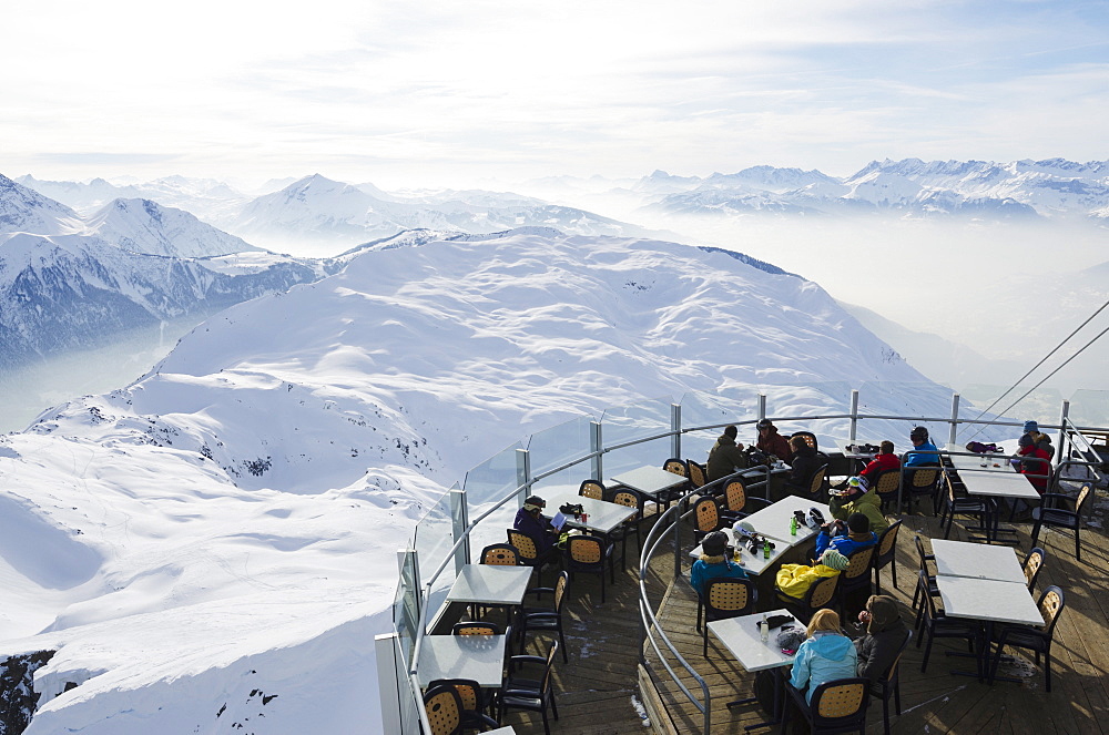 Brevant restaurant, Chamonix, Haute-Savoie, French Alps, France, Europe