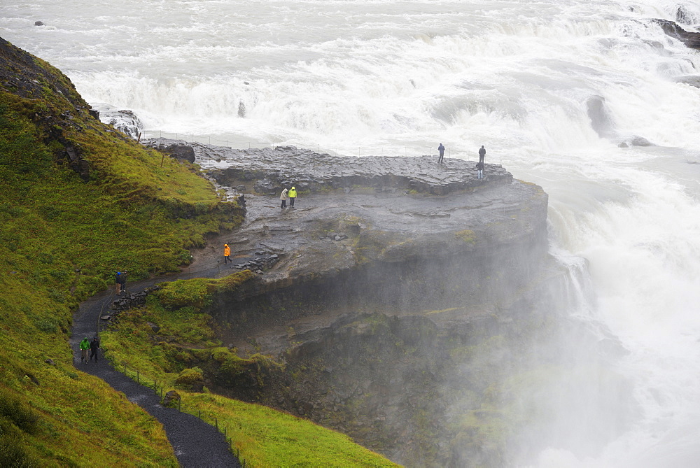 Gullfoss waterfall on the River Hvita, Iceland, Polar Regions