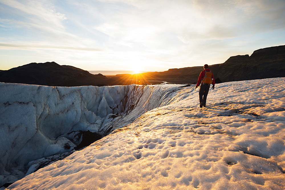 Myrdalsjokull glacier, Iceland, Polar Regions