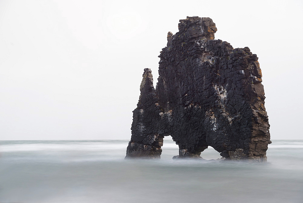 Hvitserkur rock formation, Vatnsnes peninsular, Iceland, Polar Regions