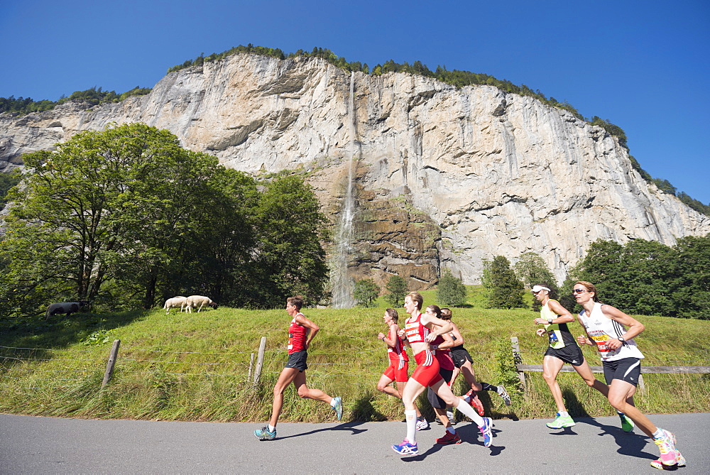 Jungfrau marathon, Bernese Oberland, Switzerland, Europe