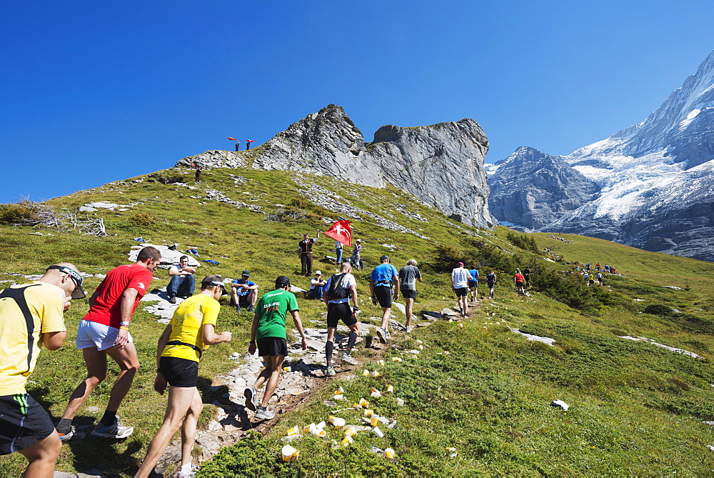 Jungfrau marathon, Bernese Oberland, Switzerland, Europe